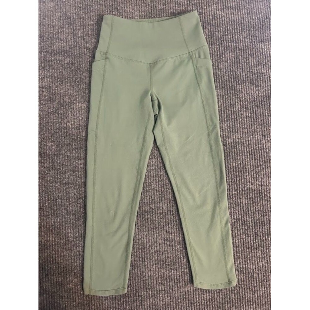 Z By Zella High Rise 7/8 Daily Pocket Leggings - Olive Branch - xxs